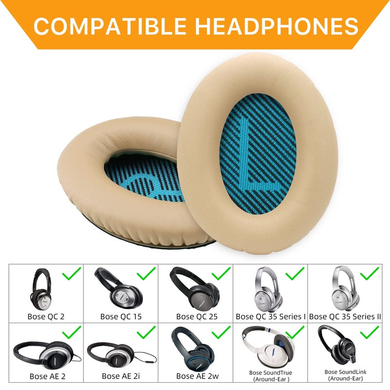 YOCOWOCO Ear Pads for Bose QC25/QC35 II/QC35/QC15/AE2 AE2i AE2w Headphones Replacement Earpads Cushions for Bose Quietcomfort 35/Quiet Comfort 25/SoundTrue and SoundLink(AroundEar) - Image 5